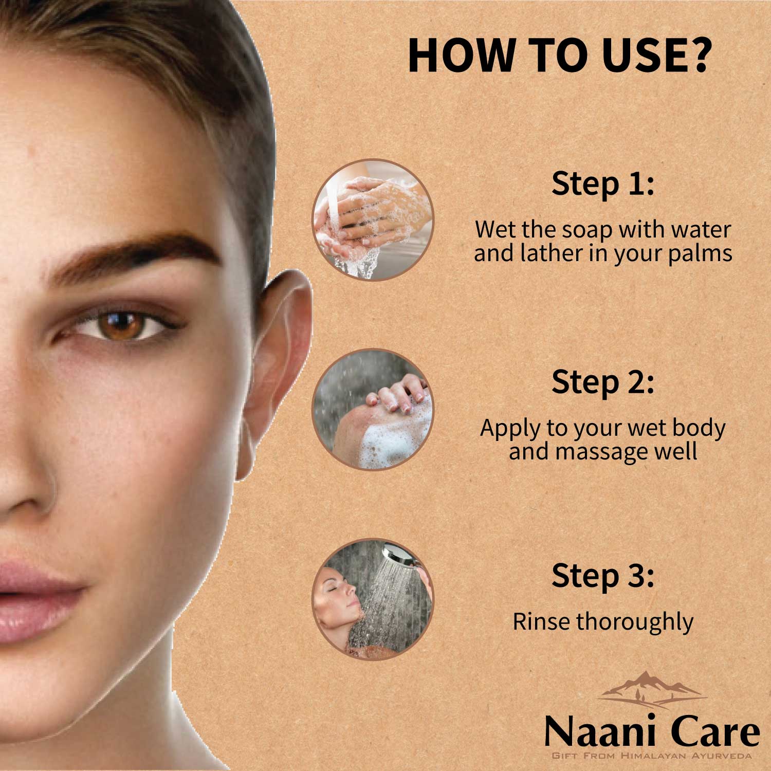 how to use naani care soap