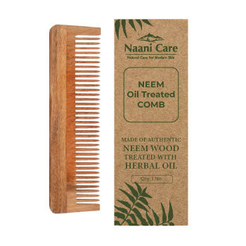 Naani Care Dual Tooth Neem Comb | Oil Treated